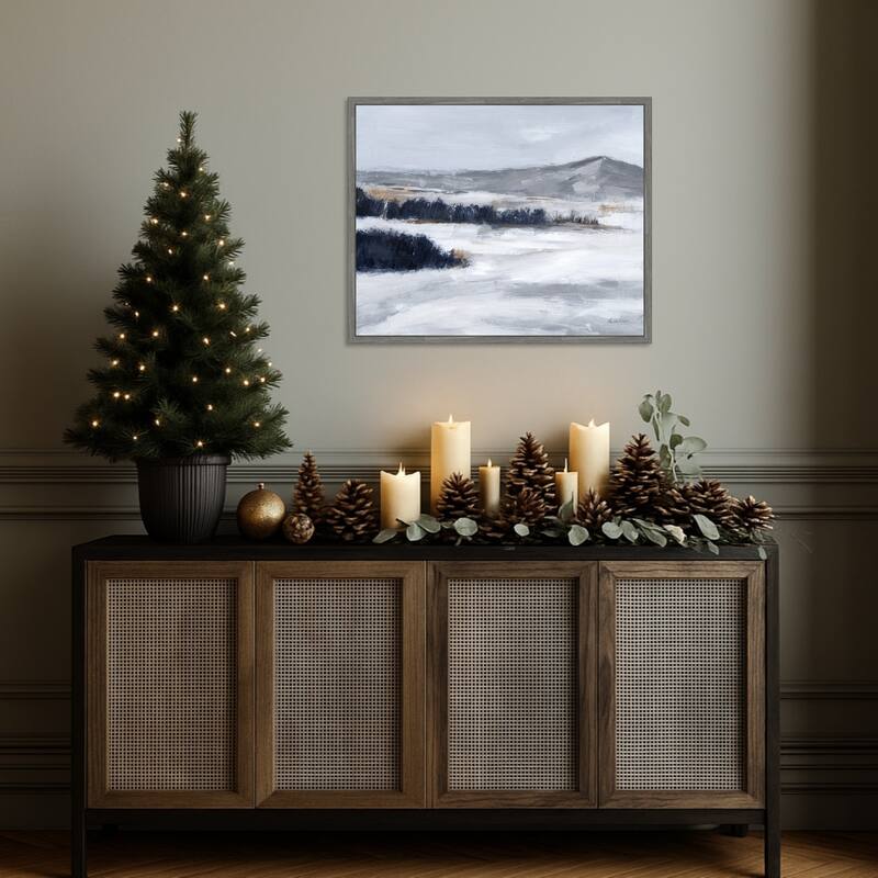 Cold Beauty by Pamela Munger (28 x 23 in.), Framed Canvas Wall Art Print - Sylvie Greywash
