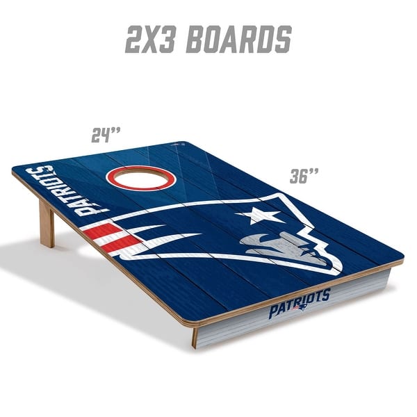 New England Patriots NFL Tailgate Cornhole Board Set