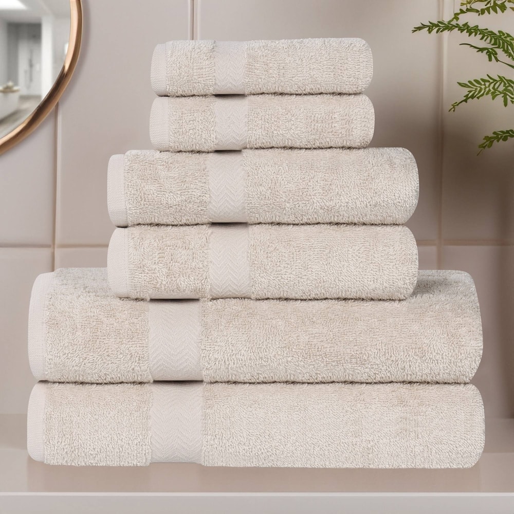 Superior Franklin Cotton Lightweight 6-Piece Assorted Towel Set