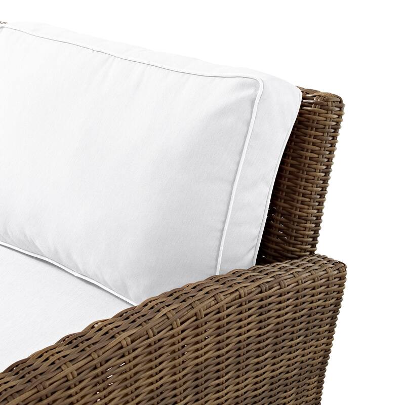 Crosley Bradenton 2Pc Outdoor Wicker Swivel Rocker Chair Set