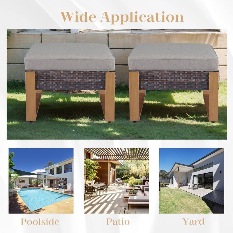 Gymojoy Outdoor Wicker Patio Furniture Sofa Set