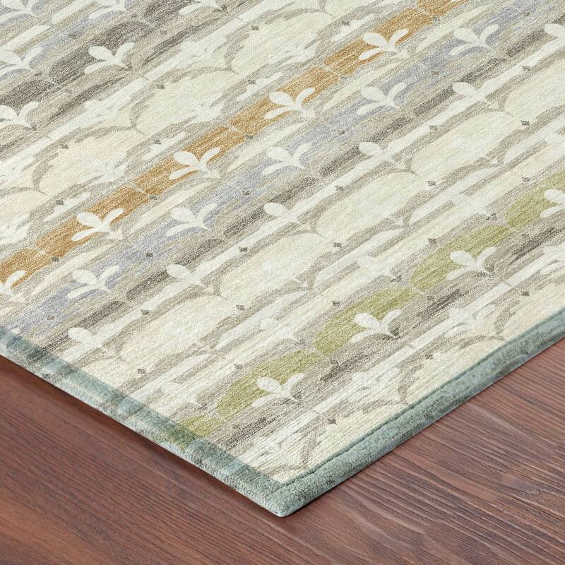 Machine Washable Indoor/ Outdoor Stripe Bramlage Chantille Rug