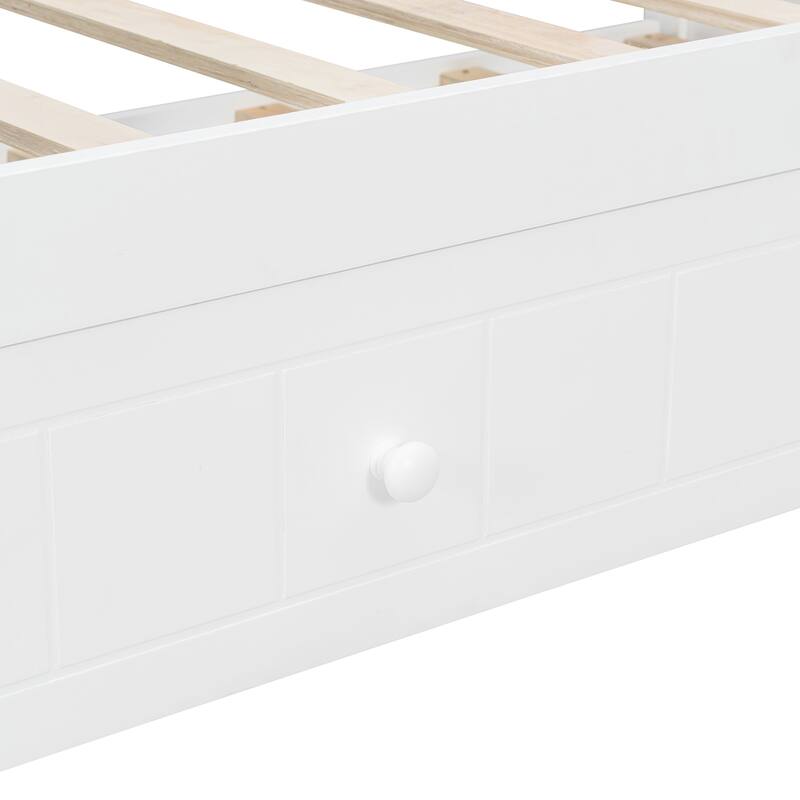 Twin Canopy Daybed with Trundle Bed, Space-Saving Design