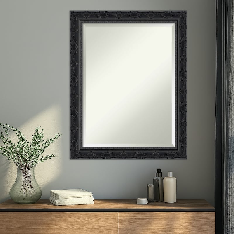 Filigree Beveled Framed Wall Mirror