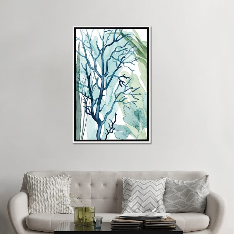 iCanvas "Sea Leaves I" by Grace Popp Framed Canvas Print