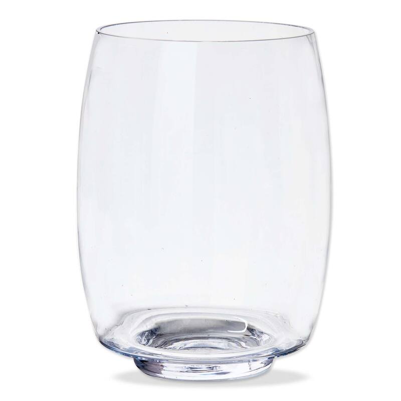 Lagos Hurricane Candle Holders - Clear Glass Pillar Holders, 7.5" H x 5.5" L x 5.5" W, Easy Clean, Everyday Use