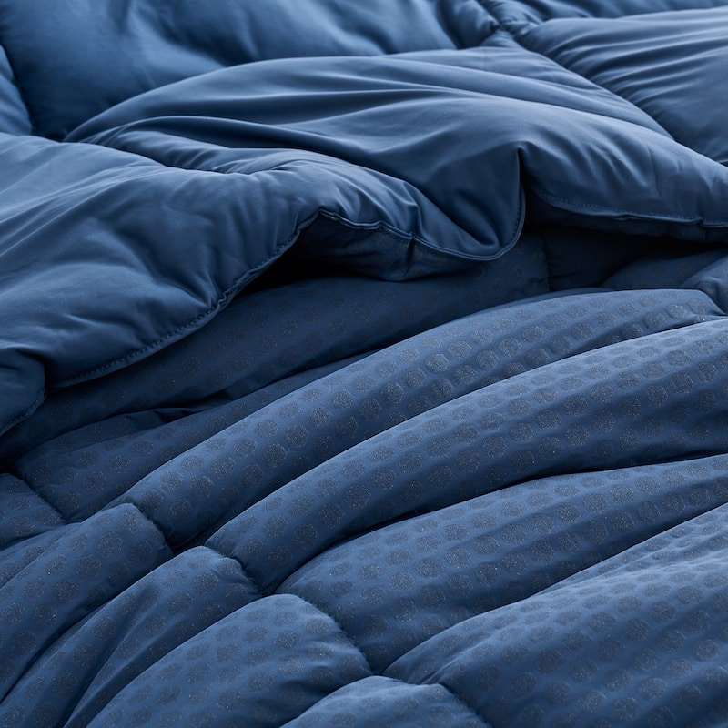 Snowflakes - Coma Inducer® Oversized Comforter Set - Moonlit Ocean