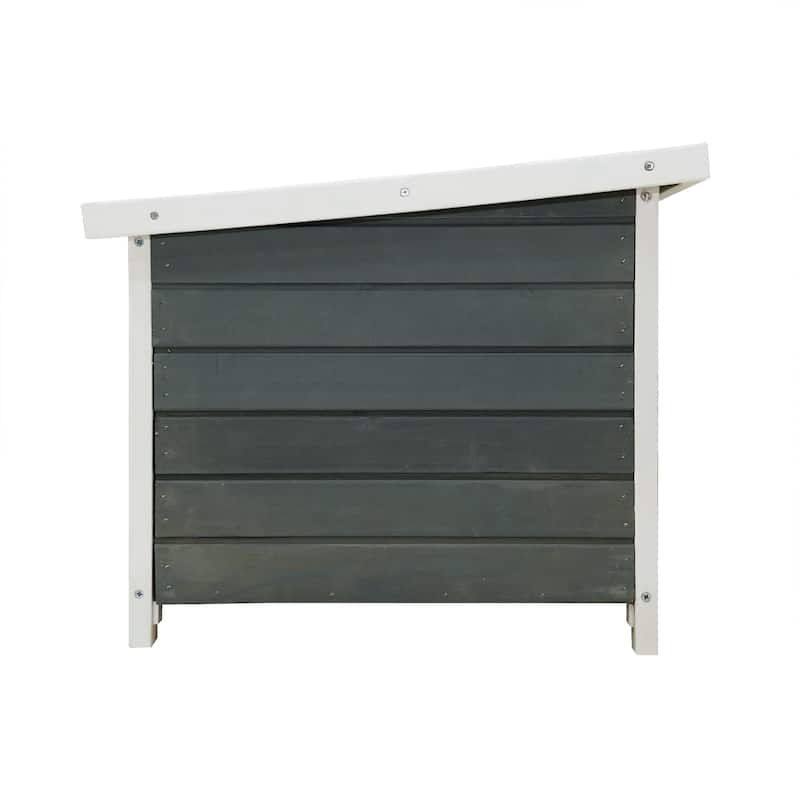 Weatherproof Wooden Outdoor Rabbit Hutch Lockable Door Openable Top