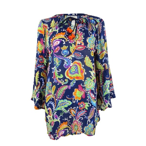 la blanca bell sleeve tunic dress