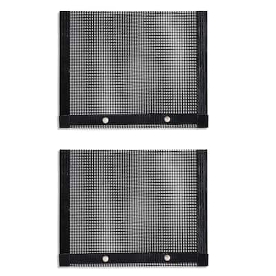 HIC Roasting Reusable Non-Stick BBQ Grilling Mesh Bag, Set of 2