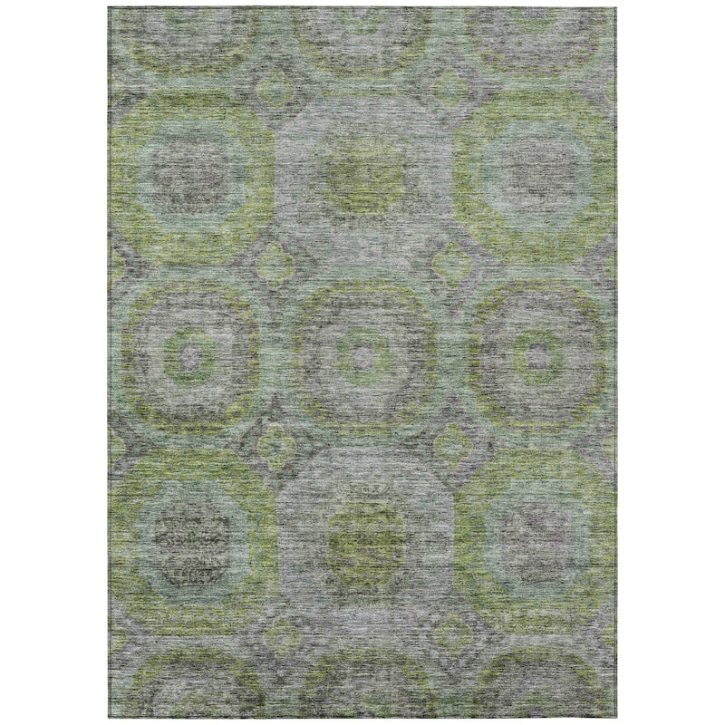 Machine Washable Indoor/ Outdoor Vintage Traditional Chantille Rug