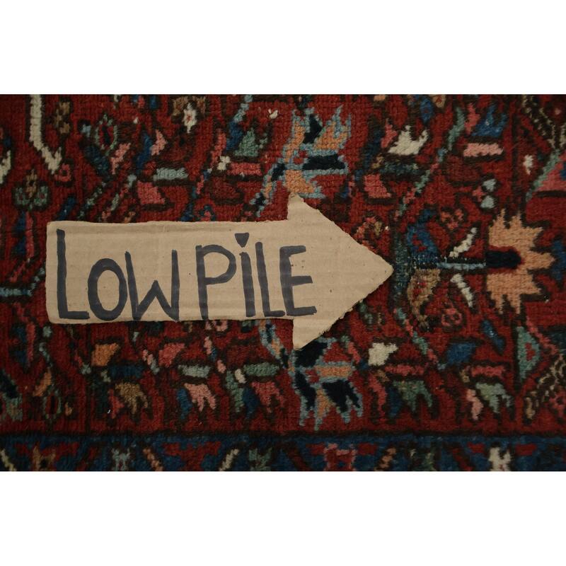 Hand Knotted Oriental 100% Wool Carpet Traditional Tribal Oranges & Rust Gharajeh Area Rug - 6' 4'' X 4' 6''