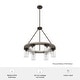 preview thumbnail 17 of 17, Hunter Devon Park 6-Light Chandelier - Dining Room, Entry - Wagon Wheel, Rustic, Farmhouse