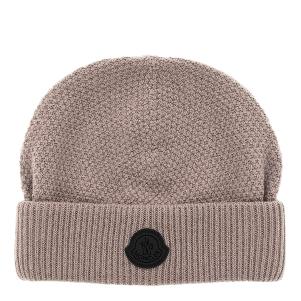 Moncler Logo Wool Beanie