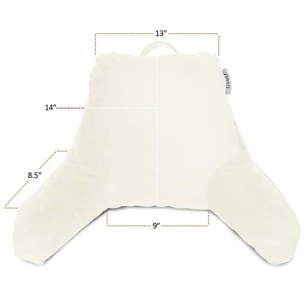 dimension image slide 31 of 62, Nestl Memory Foam Reading Pillow with Backrest, Arms and Pockets