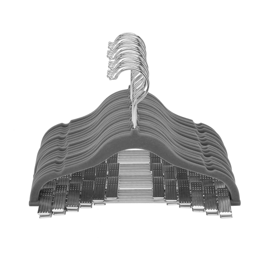 Simplify 24 Pack Children's Velvet Hangers