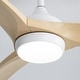 preview thumbnail 173 of 189, Sofucor 42"/48"/ 52"/60"Noiseless Walnut Wood Ceiling Fan with Remote Control, Integrated Light Optional