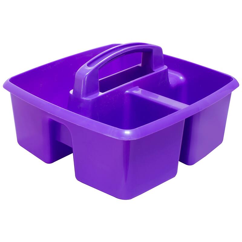 Storex Small Caddy, Purple, Pack of 6