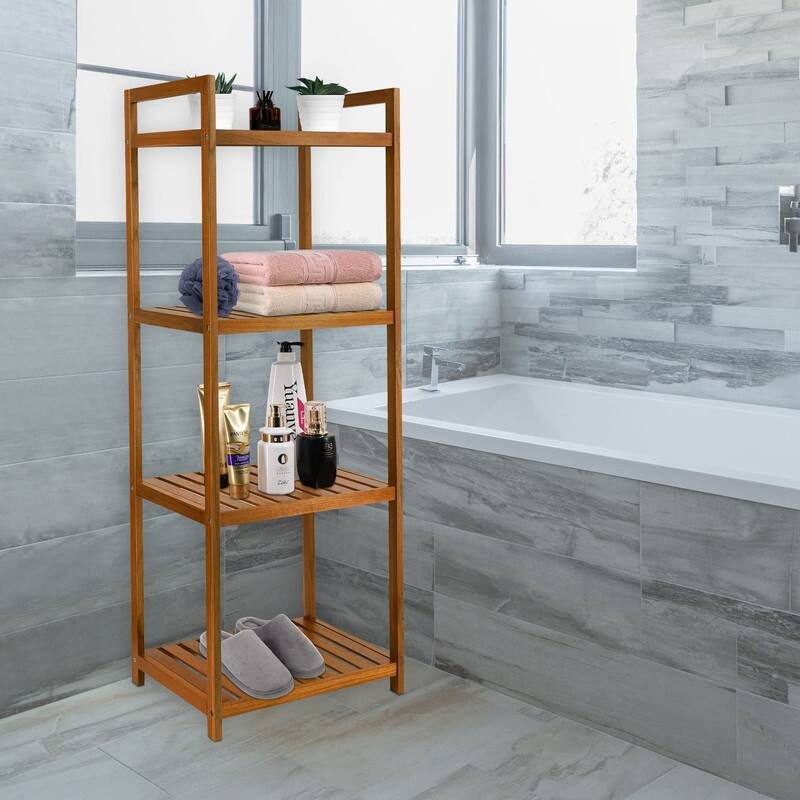 Standing Shelves Shower Caddy - 15.75"D x 12.02"W x 43.3"H