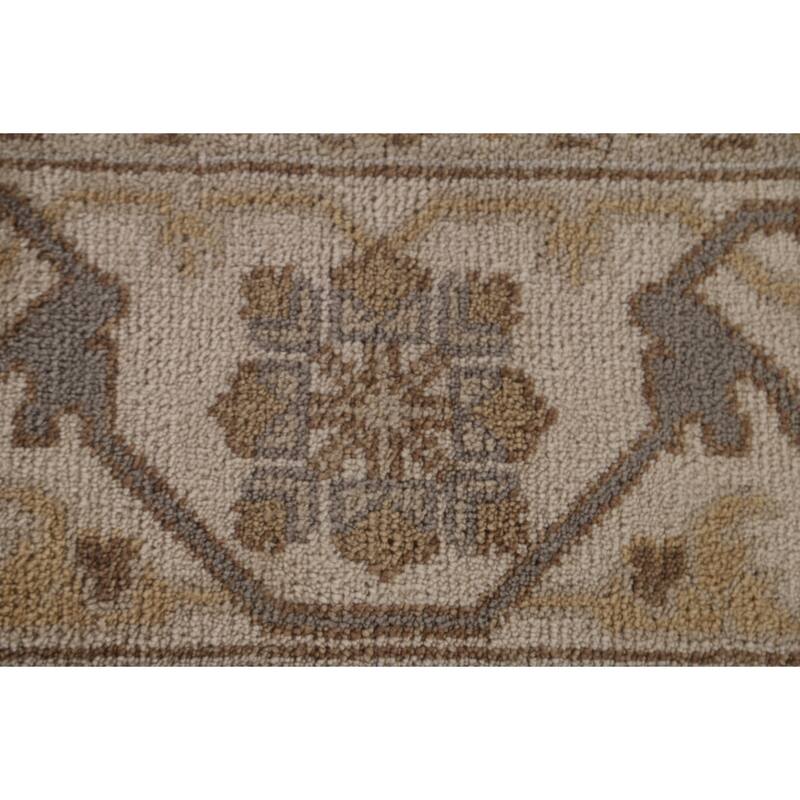 Oushak Oriental Area Rug Hand-Knotted Wool Carpet - 8'2"x 9'11"