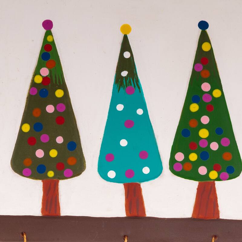 Novica Handmade Christmas In The Woods Ceramic Wall Art