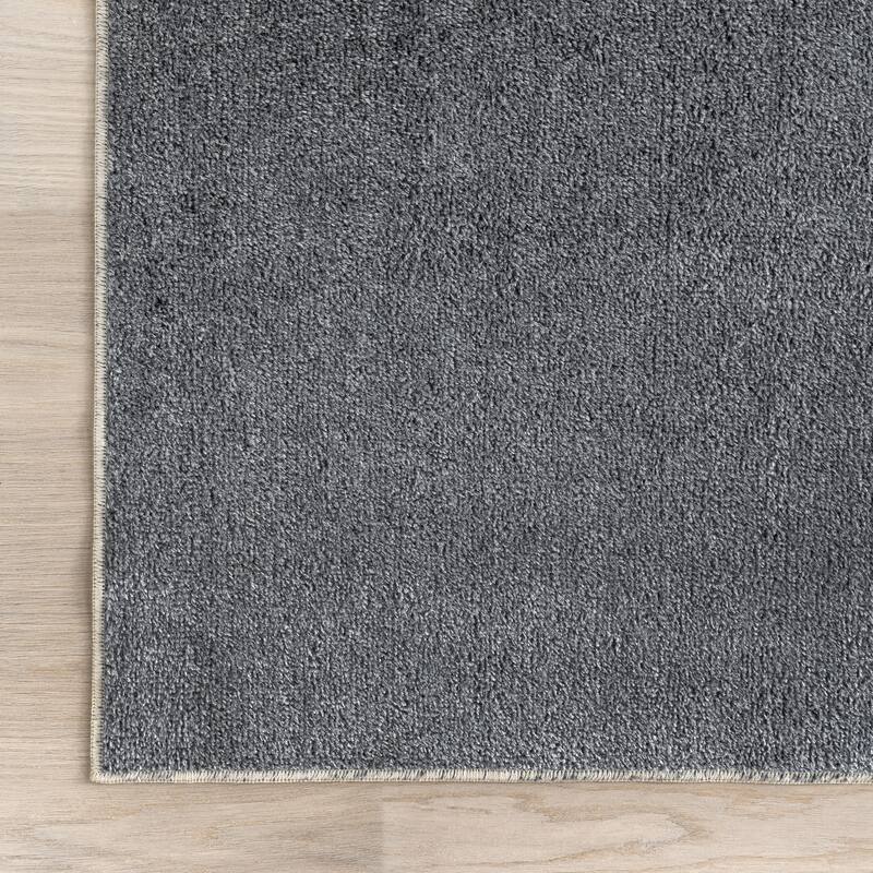 Nuloom Argelia Solid Machine Washable Area Rug