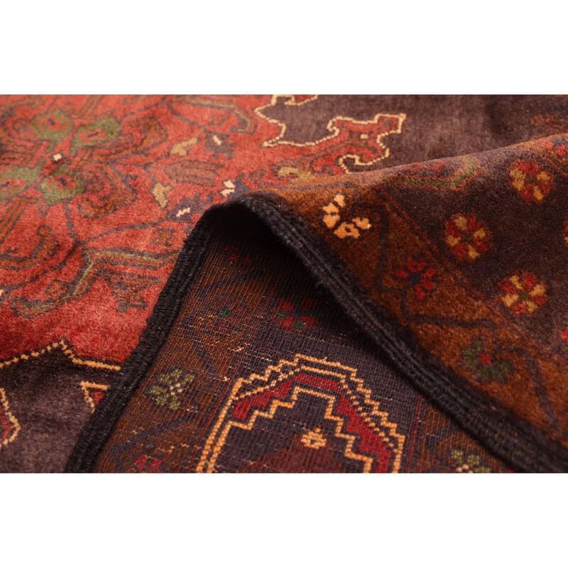 ECARPETGALLERY Hand-knotted Teimani Dark Navy, Dark Red Wool Rug - 3'9 x 6'2
