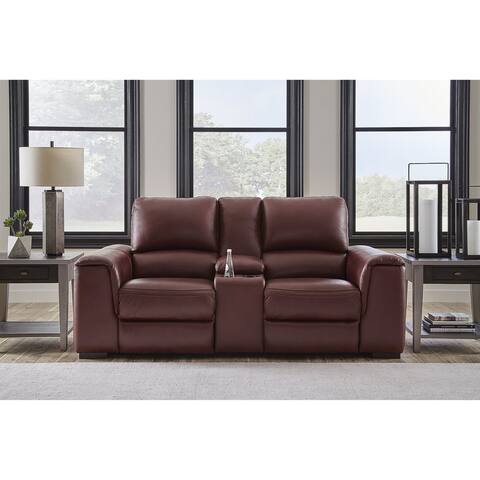 Signature Design by Ashley Alessandro Power Reclining Loveseat with Console and Adjustable Headrest - 84"W x 40"D x 41"H