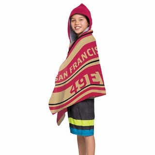 NFL 49ers Juvy Hooded Towel - 21x51