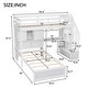 preview thumbnail 11 of 23, Twin over Twin Loft Bed with Built-in Desk and Staircase, With Storage Compartments and Shelves