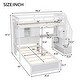 preview thumbnail 14 of 21, Twin over Twin Loft Bed with Built-in Desk and Staircase