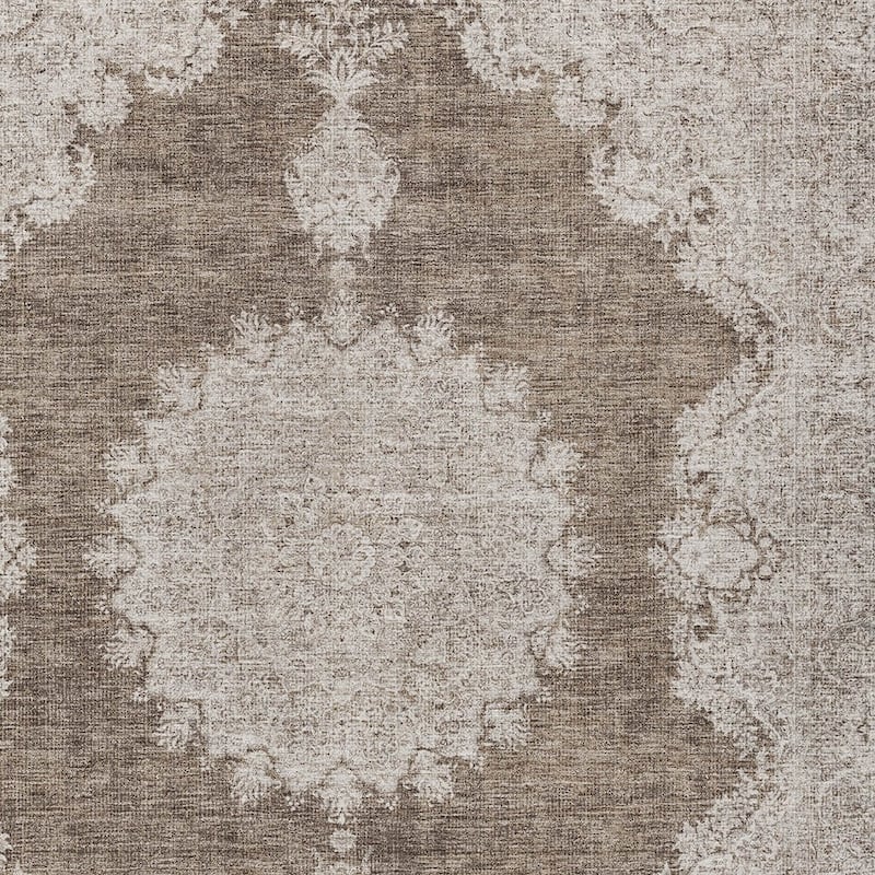 HomeRoots Oriental Traditional Rectangle Outdoor Rug