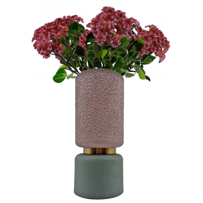 12 Inch Tall Modern Ceramic Flower Vase
