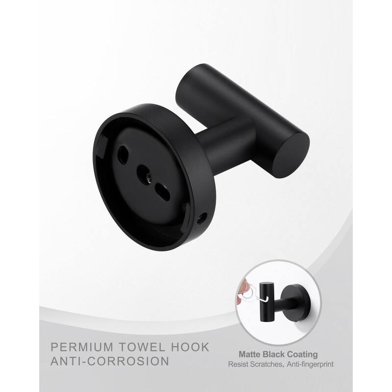 Round shape Knob Robe/Towel Hook 4PCS