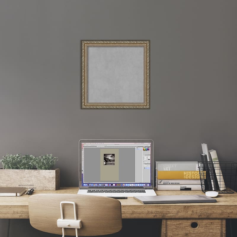 Framed Magnetic Board, Parisian Silver