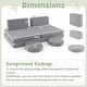 preview thumbnail 3 of 8, Gymax 6PCS Modular Kids Foam Play Couch Set w/Washable Covers