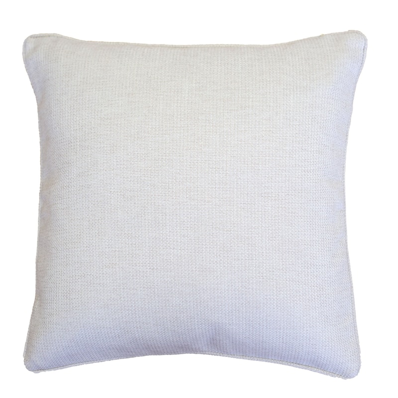 Mimi Chenille 20" Square Decorative Throw Pillow 2PK - Ivory