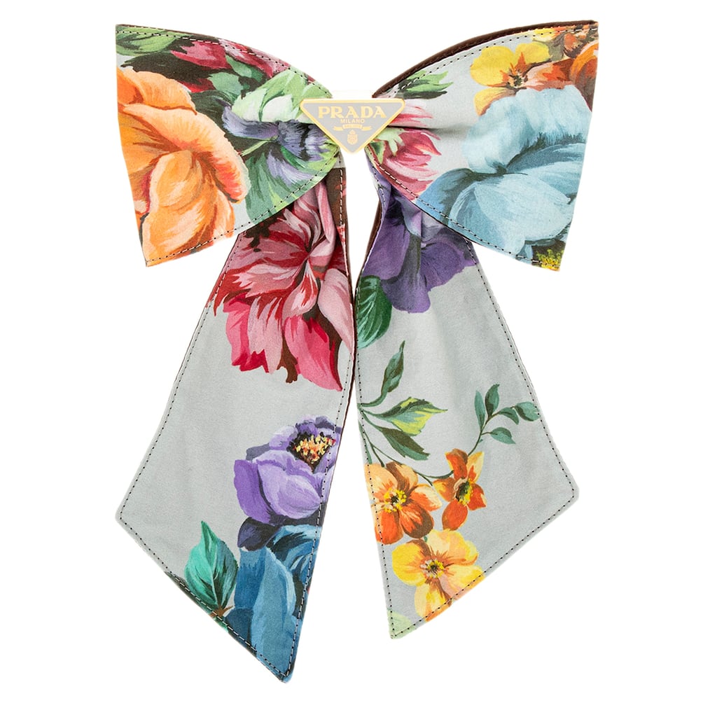 Prada Floral Print Hair Bow