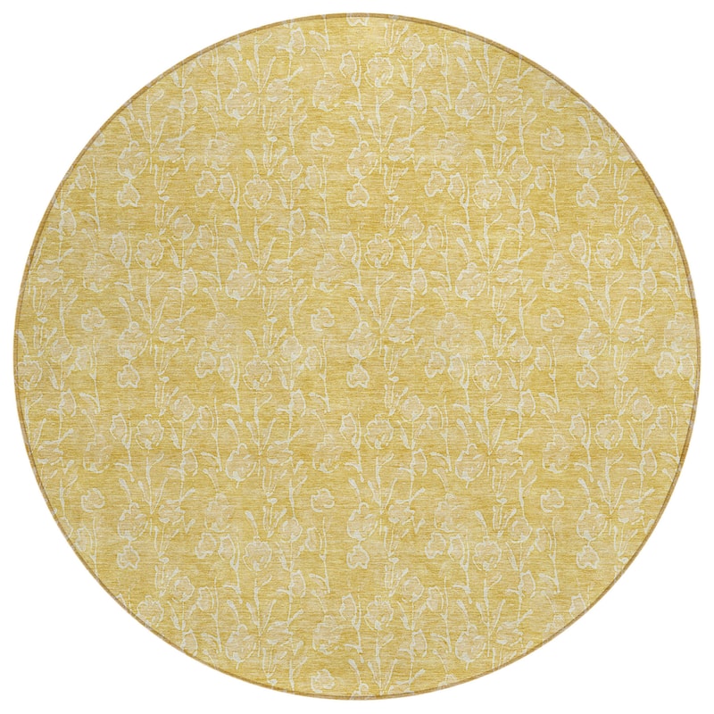 HomeRoots Floral Transitional Rectangle Outdoor Rug