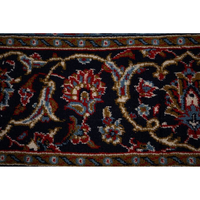 Floral Kashan Turkish Rug Oriental Machine-Made Carpet - 9'8" x 13'3"
