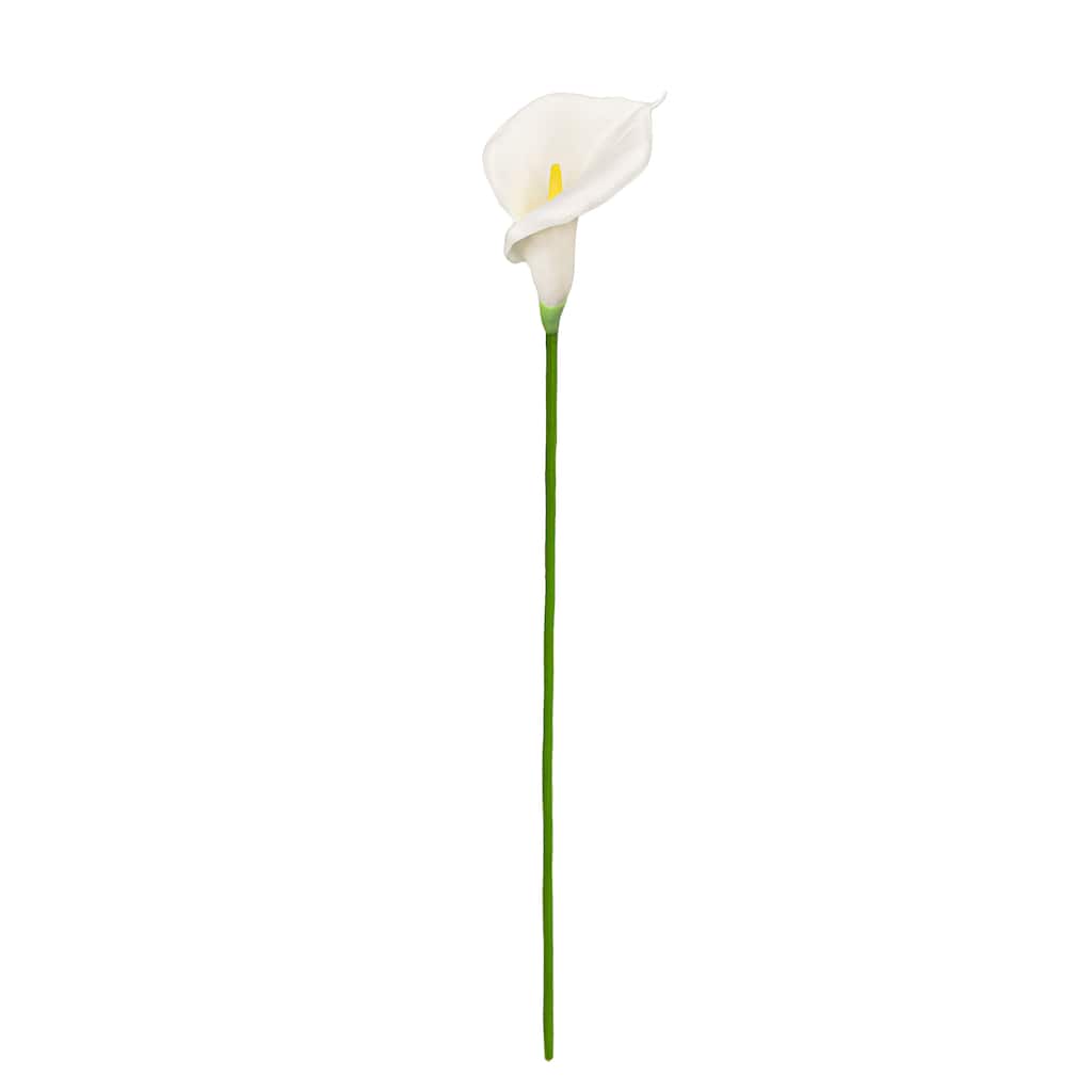 Set of 6 Cream White Artificial Calla Lily Flower Stem Spray 30in - 30" L x 5" W x 5" DP