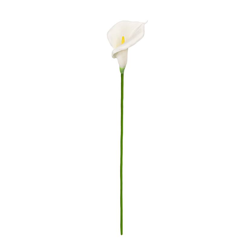 Set of 6 Cream White Artificial Calla Lily Flower Stem Spray 30in - 30" L x 5" W x 5" DP