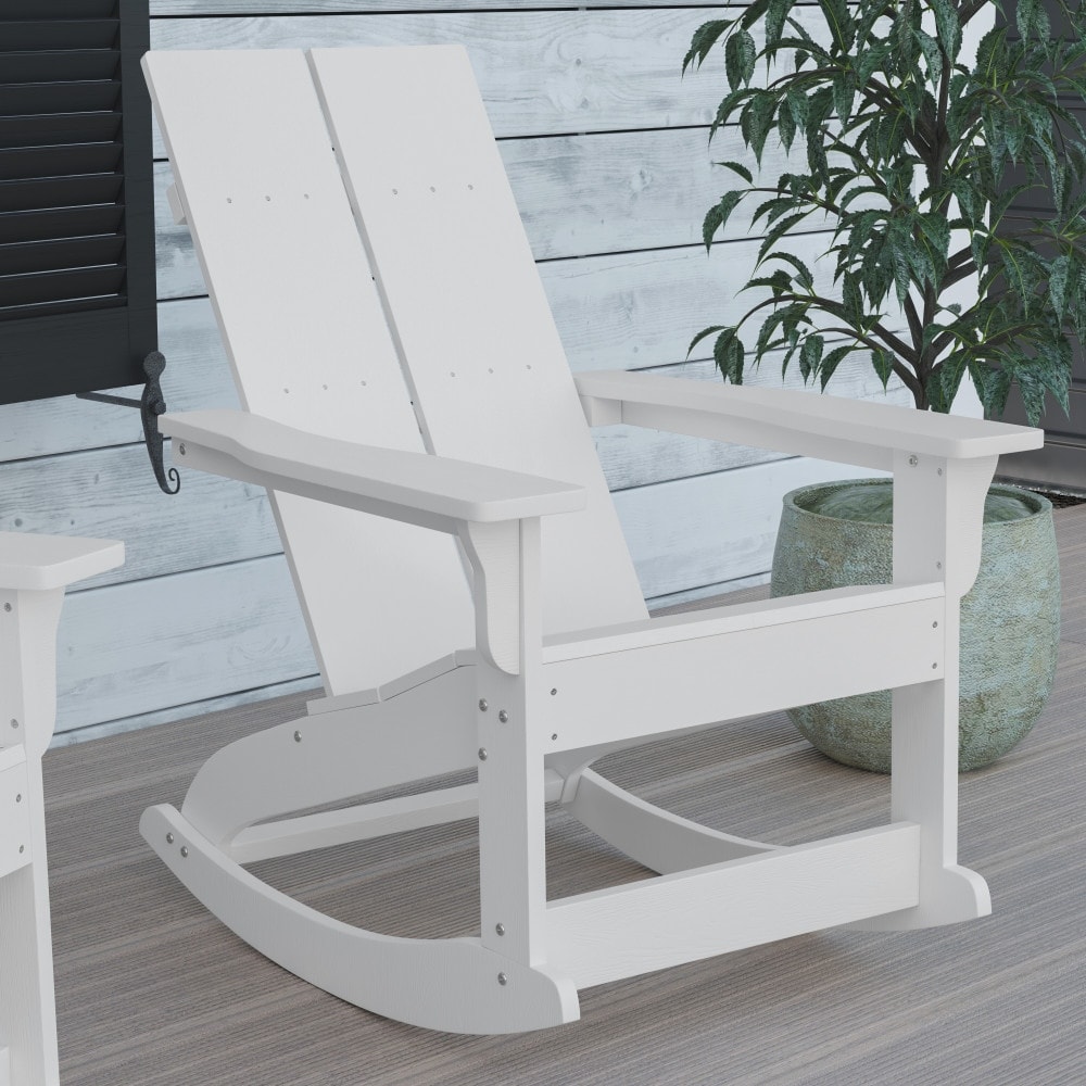 White resin outlet rockers