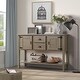 preview thumbnail 2 of 8, 48''Retro Style Solid Wood Sideboard Console Table Buffet/Sideboard with 2 Drawers，Bottom Shelf