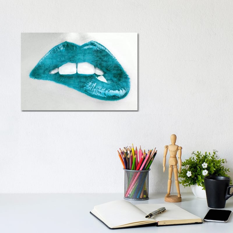 iCanvas "Luscious Teal" by Sarah McGuire Canvas Print - 8x12x0.75
