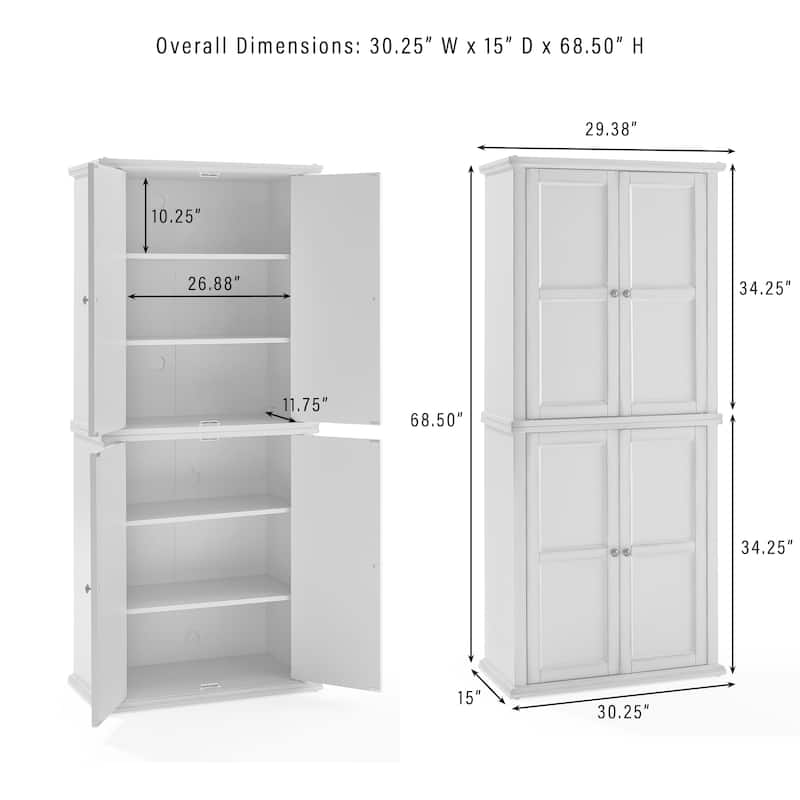 Crosley Holbrook Kitchen Storage Pantry Cabinet
