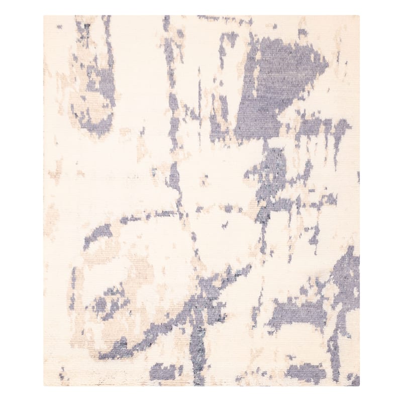 ECARPETGALLERY Hand-knotted Tangier Cream Wool Rug - 8'1 x 9'7