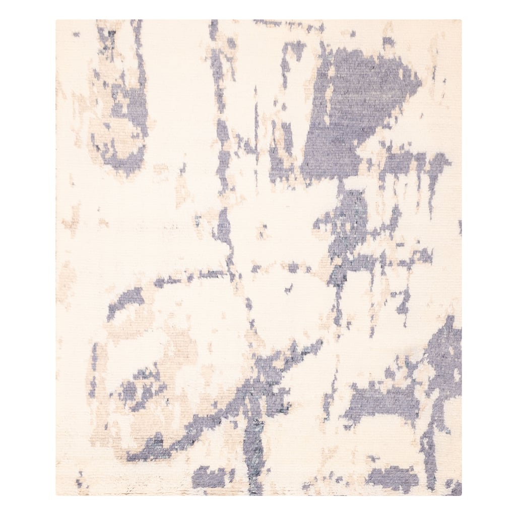 ECARPETGALLERY Hand-knotted Tangier Cream Wool Rug - 8'1 x 9'7