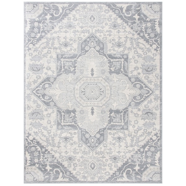 slide 2 of 4, SAFAVIEH Brentwood Whitney Traditional Oriental Rug - Grey/Cream - 5' 3" x 7' 6"