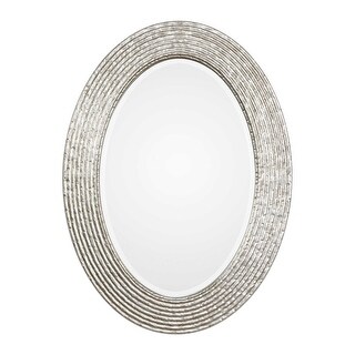34" Conder Oval Silver Mirror